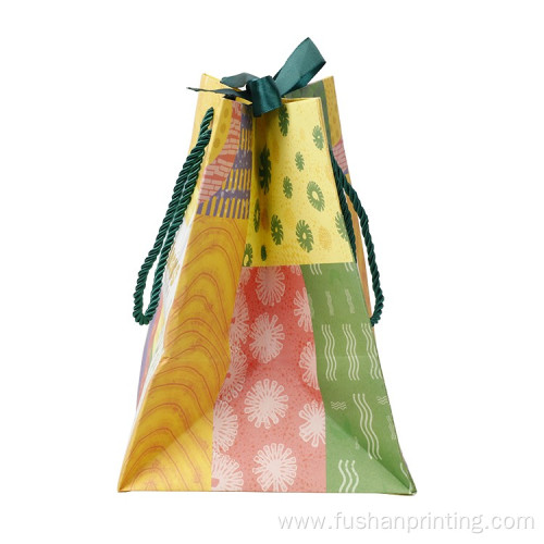 custom color nylon handle bag packaging paper